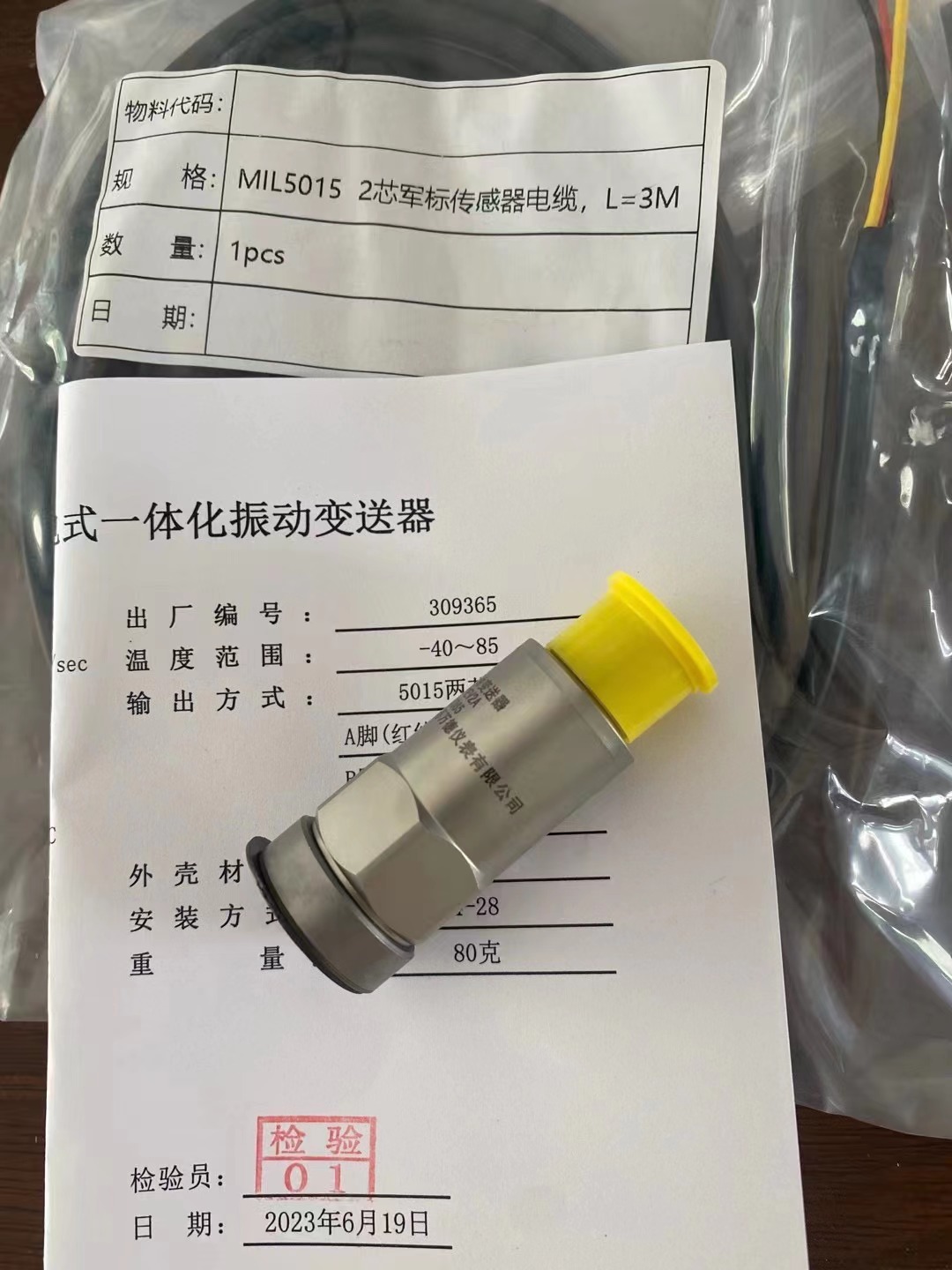 磁吸式振動傳感器